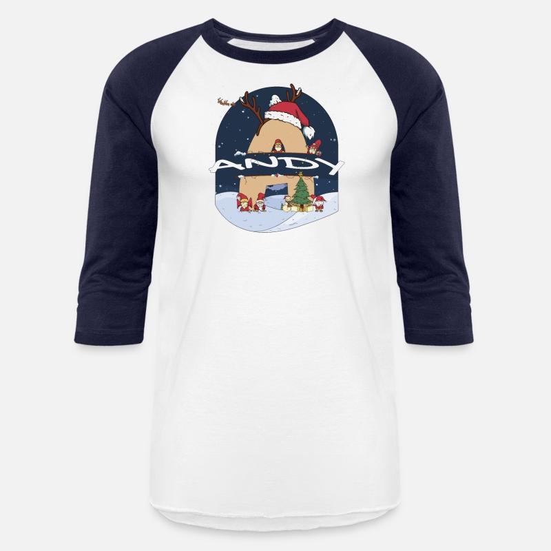 Awesome Andy Name w Santa Hat in Xmas Theme