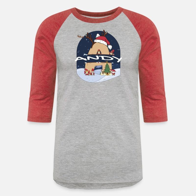 Awesome Andy Name w Santa Hat in Xmas Theme