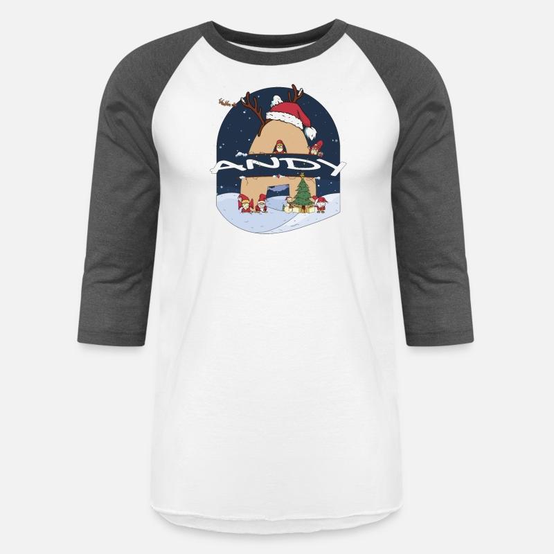 Awesome Andy Name w Santa Hat in Xmas Theme