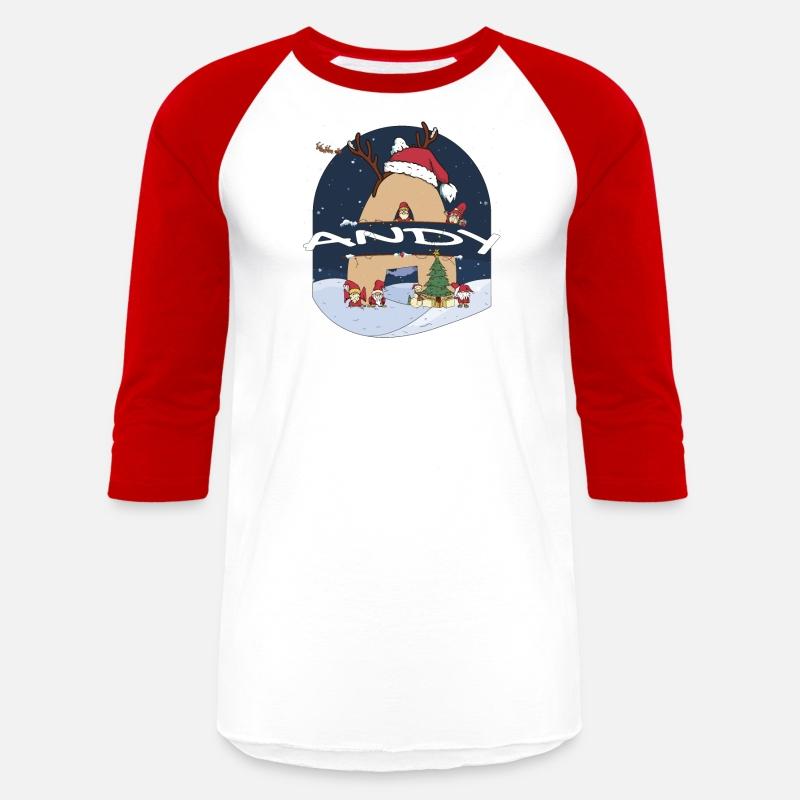 Awesome Andy Name w Santa Hat in Xmas Theme