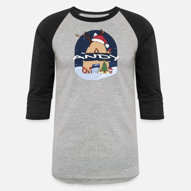 Awesome Andy Name w Santa Hat in Xmas Theme