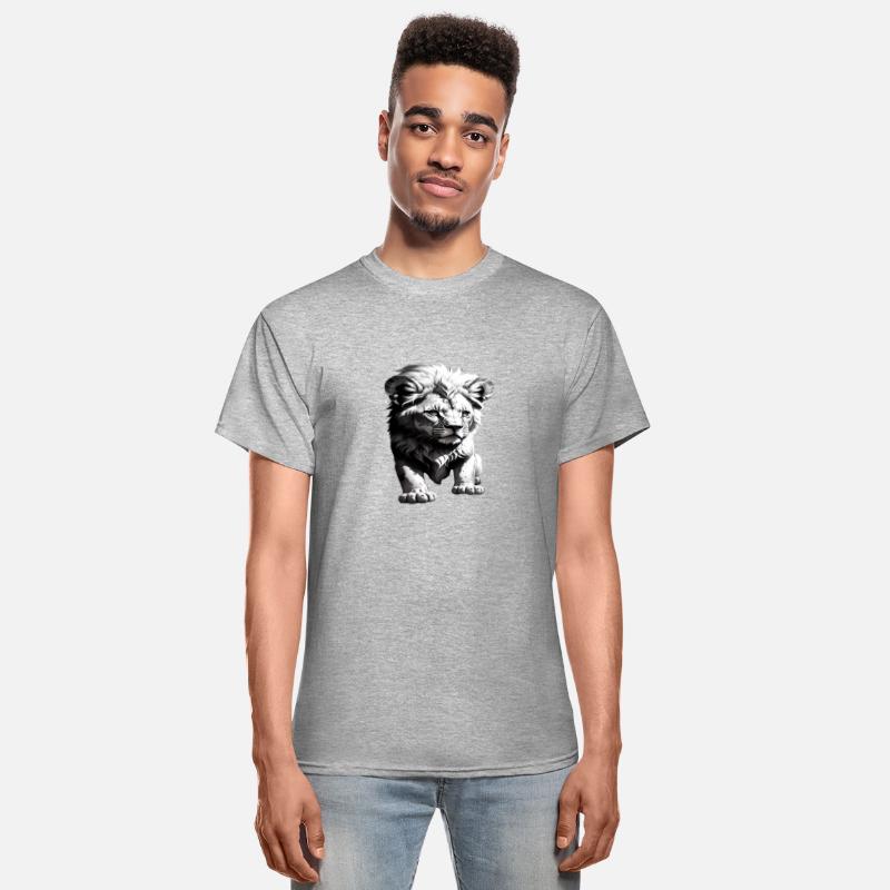 Baby Lion Exploring on his Own