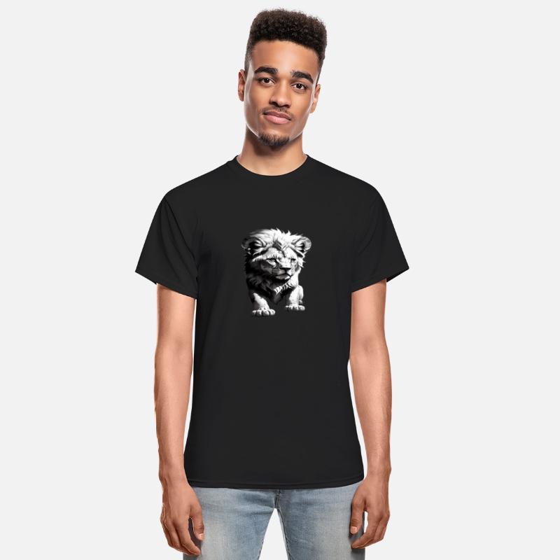 Baby Lion Exploring on his Own