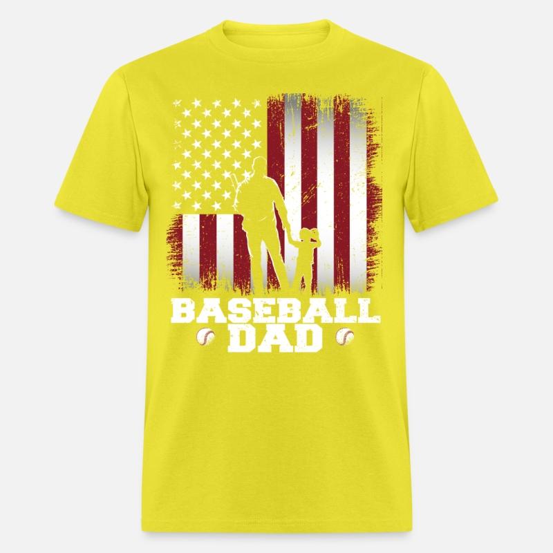 Baseball Dad USA Flag Baseball Dad father day