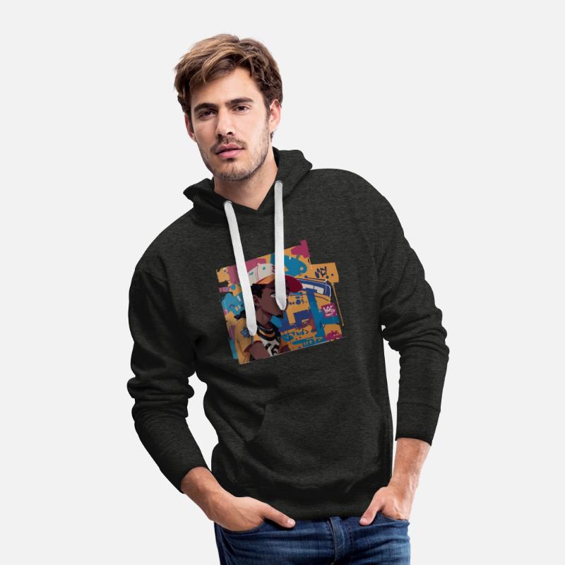 Black Kid in front of Graffiti Background