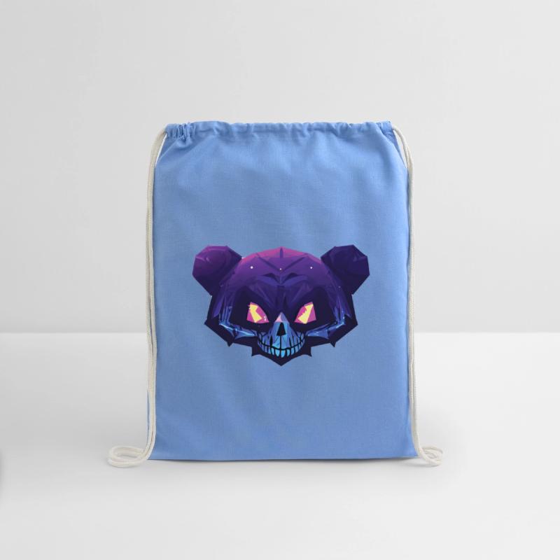 Blue and Magenta Gangster Skeleton Teddy