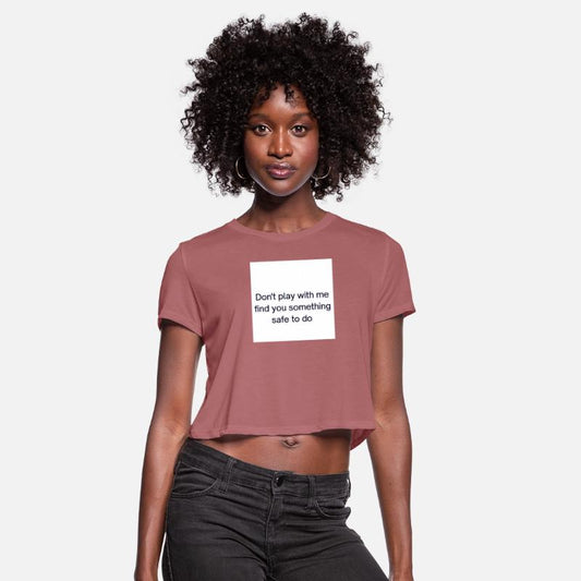Bold Warning Slogan Graphic T-Shirt