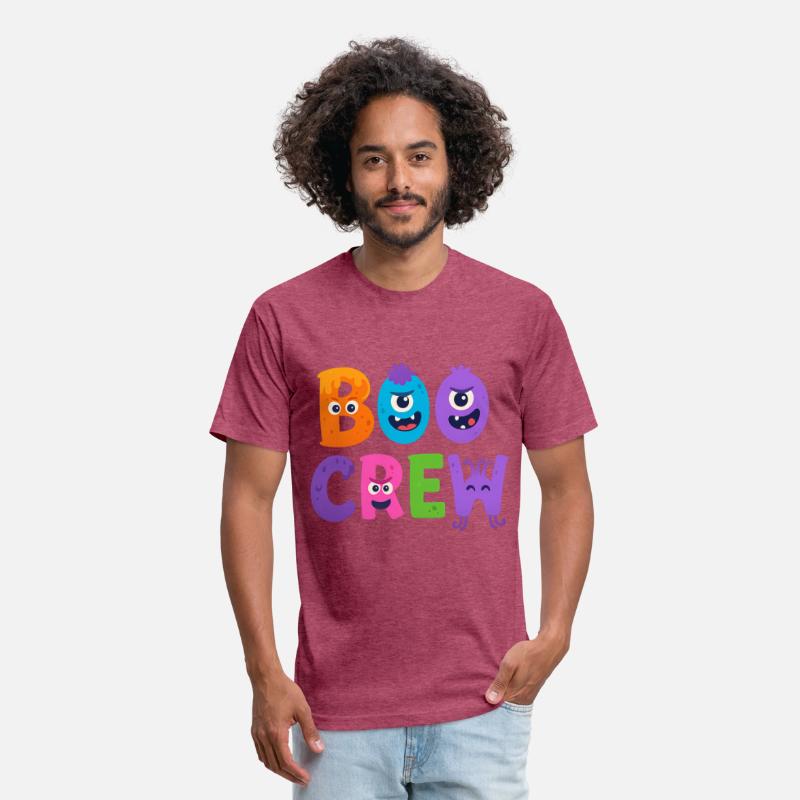 Boo CrewHalloween T-Shirt - Cute Monster Letters