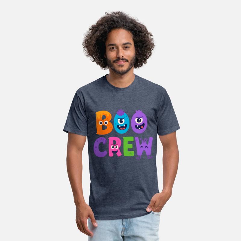 Boo CrewHalloween T-Shirt - Cute Monster Letters