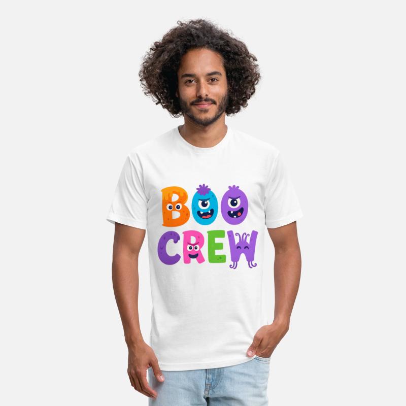 Boo CrewHalloween T-Shirt - Cute Monster Letters