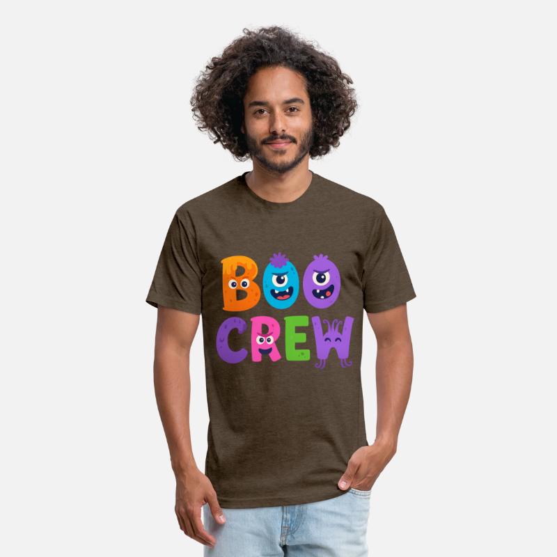 Boo CrewHalloween T-Shirt - Cute Monster Letters