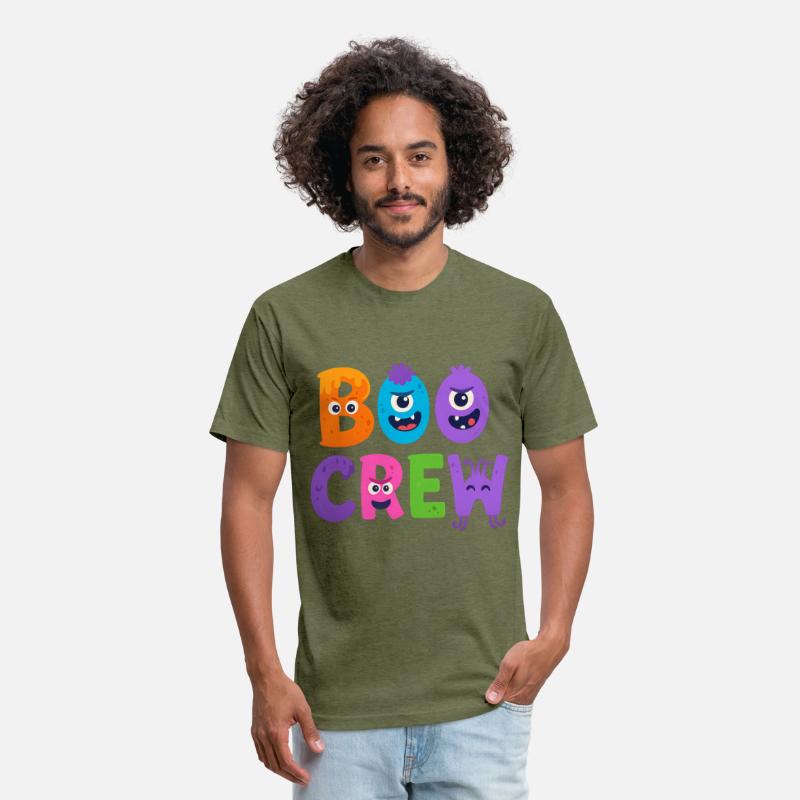 Boo CrewHalloween T-Shirt - Cute Monster Letters