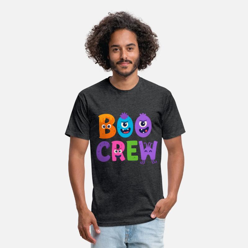 Boo CrewHalloween T-Shirt - Cute Monster Letters