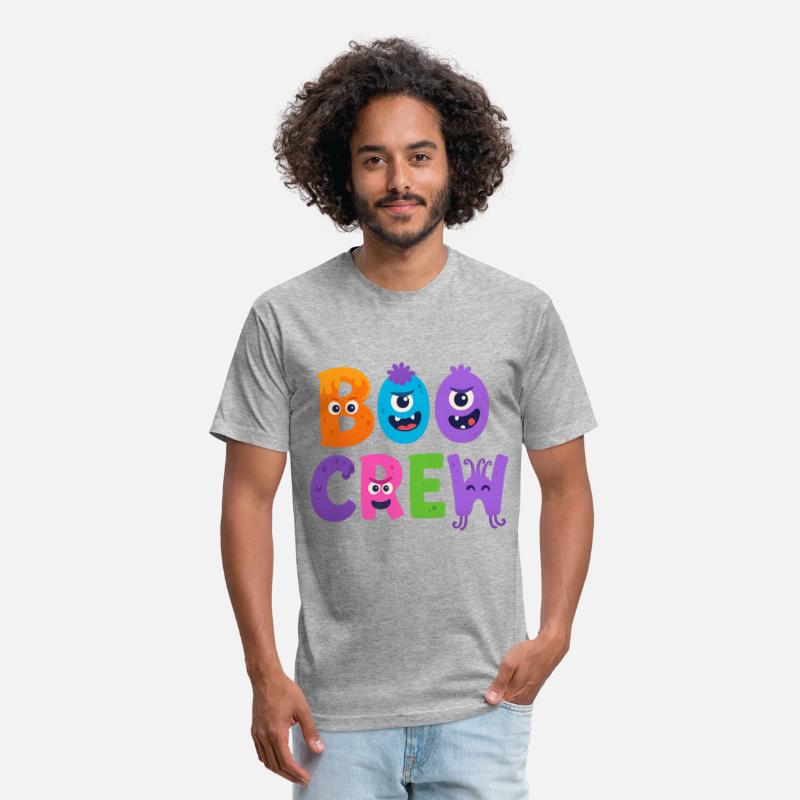 Boo CrewHalloween T-Shirt - Cute Monster Letters