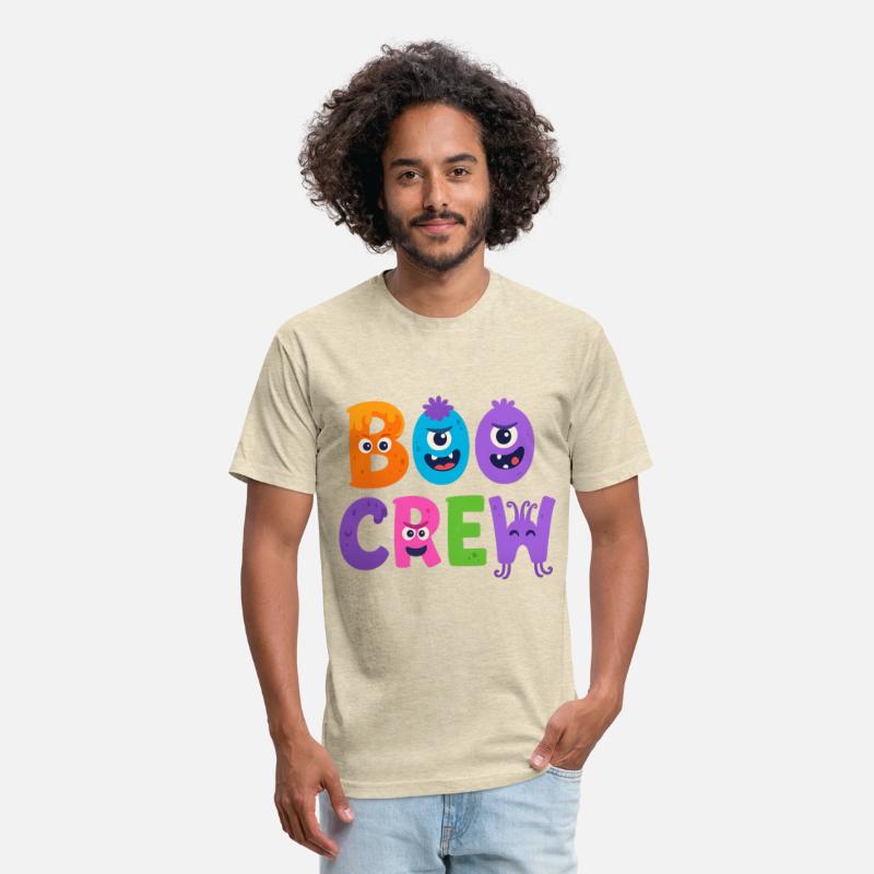Boo CrewHalloween T-Shirt - Cute Monster Letters
