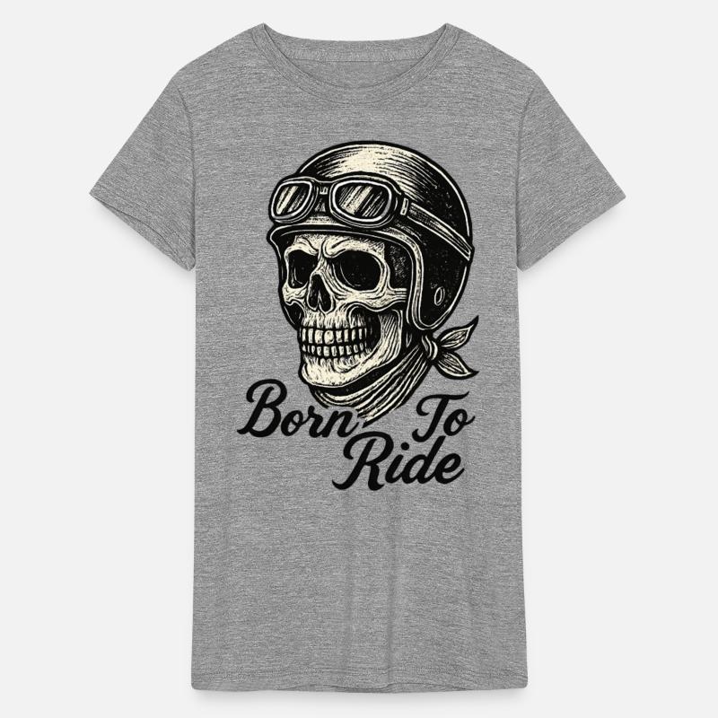 Born To Ride Vintage Biker Skull Sticker