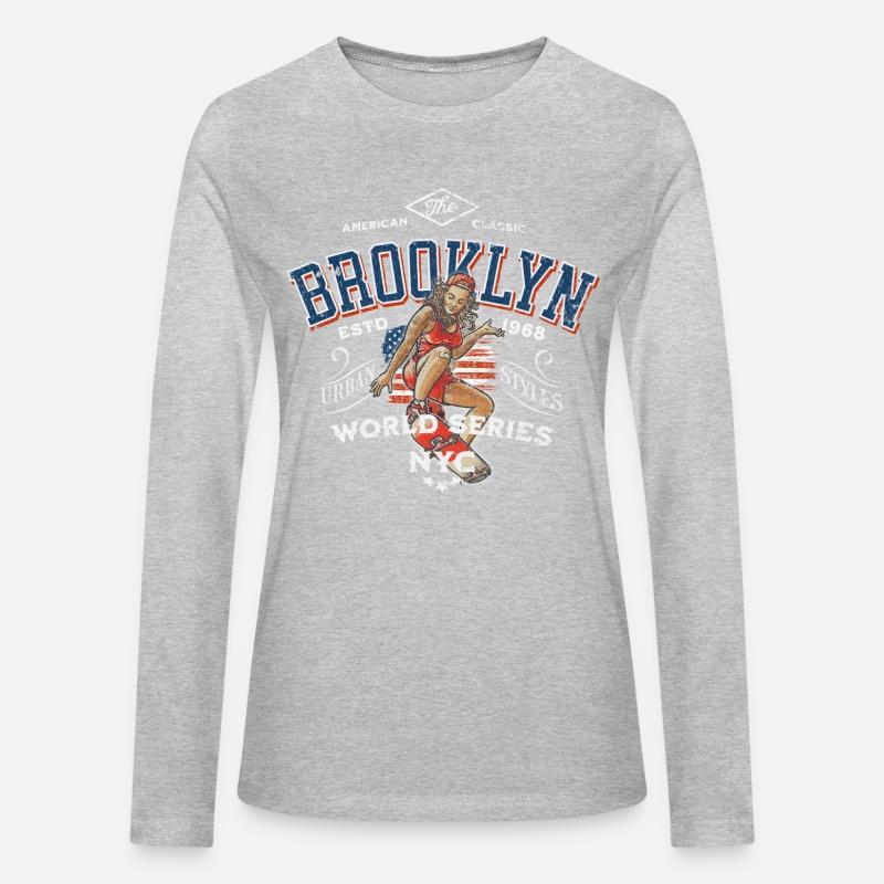Brooklyn Skateboard Girl Vintage Design