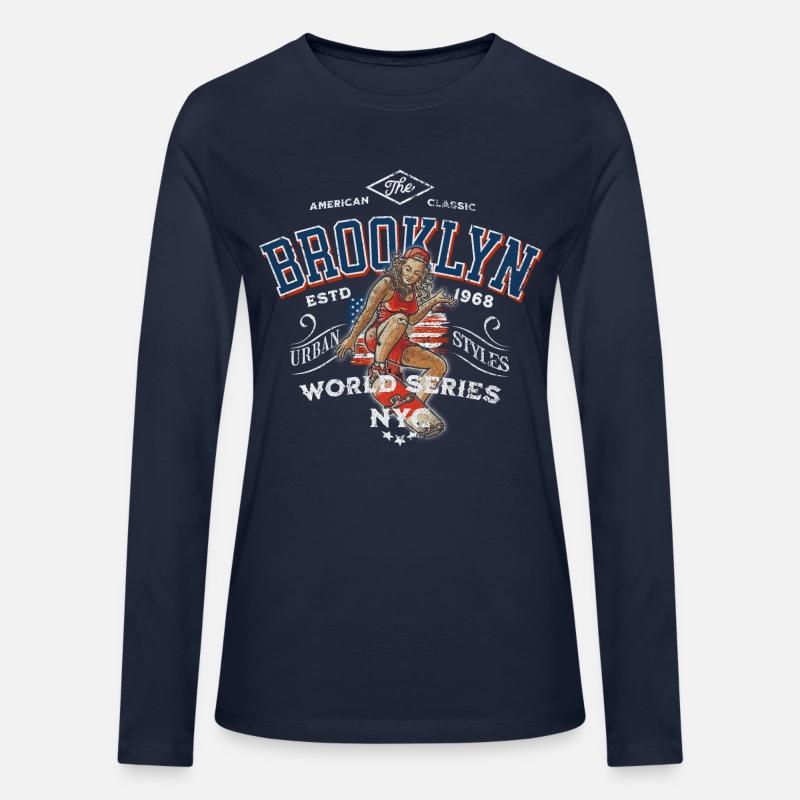 Brooklyn Skateboard Girl Vintage Design