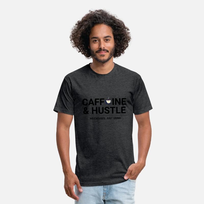 Caffeine & Hustle – Motivational Coffee T-Shirt