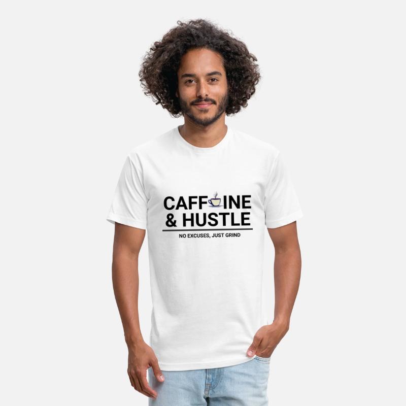 Caffeine & Hustle – Motivational Coffee T-Shirt