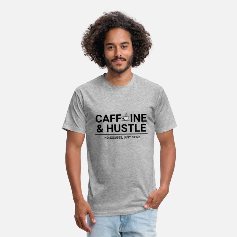 Caffeine & Hustle – Motivational Coffee T-Shirt