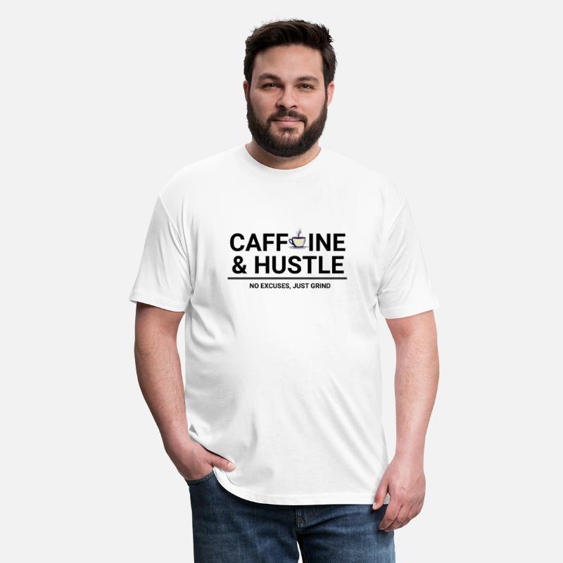 Caffeine & Hustle – Motivational Coffee T-Shirt