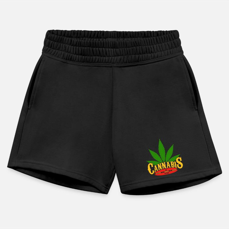 Cannabis Leaf Retro Badge Design