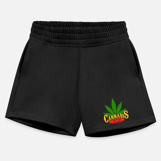 Cannabis Leaf Retro Badge Design