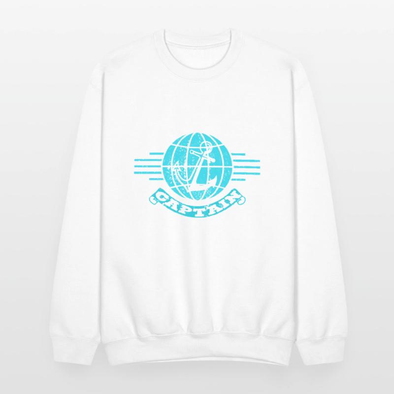 Captain anchor nautical blue color