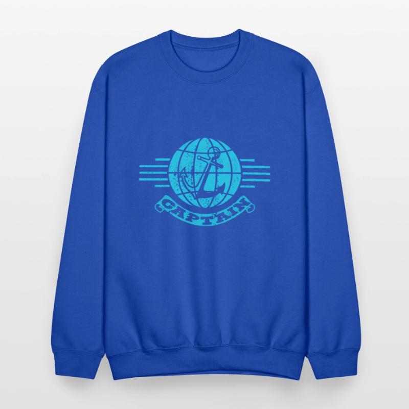 Captain anchor nautical blue color