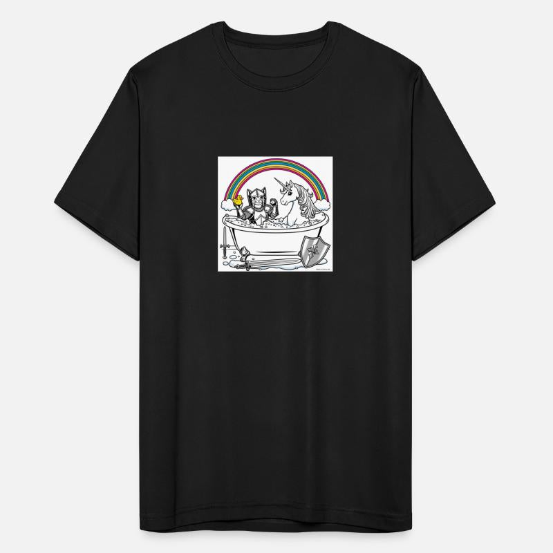 Cat and Unicorn having a bath