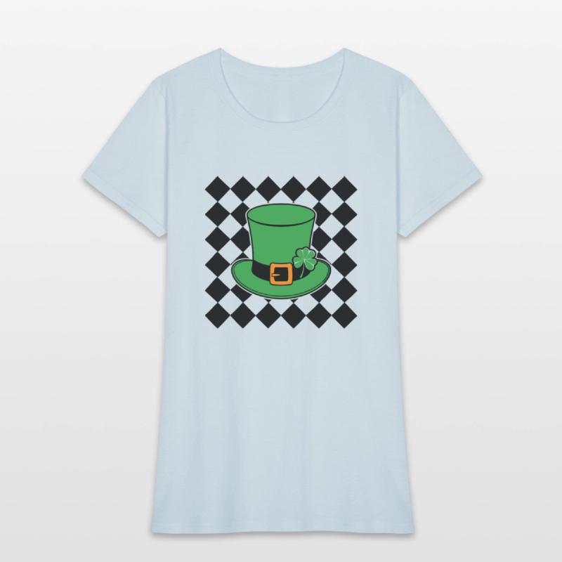 Checkered Shamrock Hat
