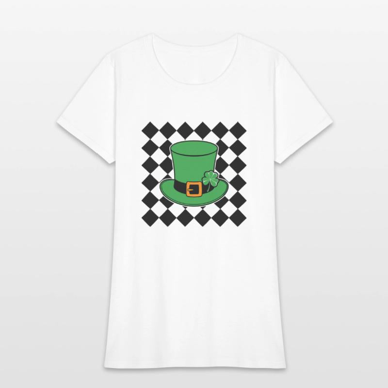 Checkered Shamrock Hat