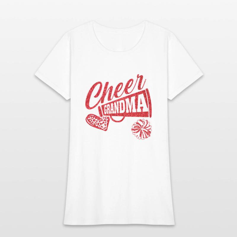 Cheer Grandma Biggest Fan Leopard Print And Pom