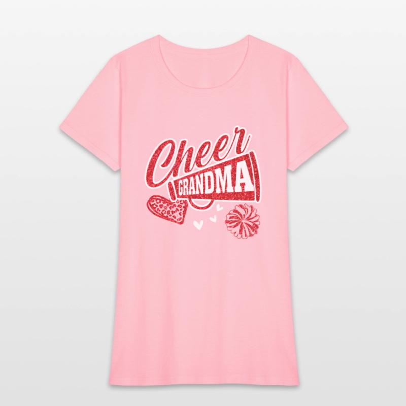 Cheer Grandma Biggest Fan Leopard Print And Pom