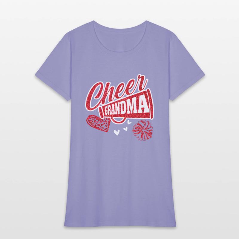 Cheer Grandma Biggest Fan Leopard Print And Pom