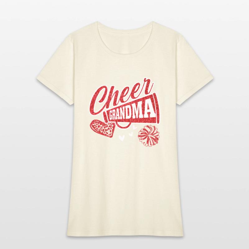 Cheer Grandma Biggest Fan Leopard Print And Pom