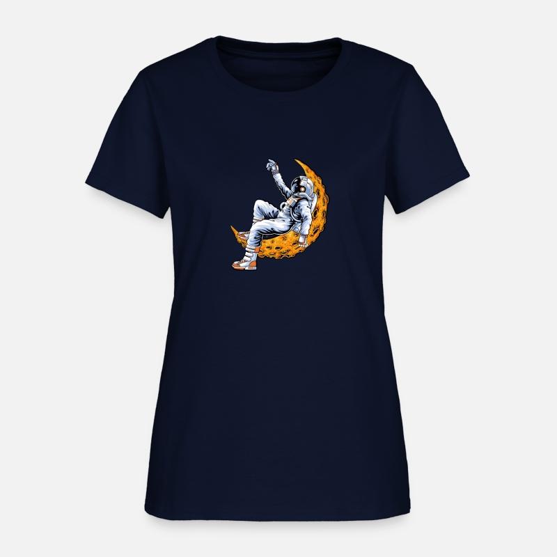 "Chill Astronaut on the Moon – Space Vibes Tee"