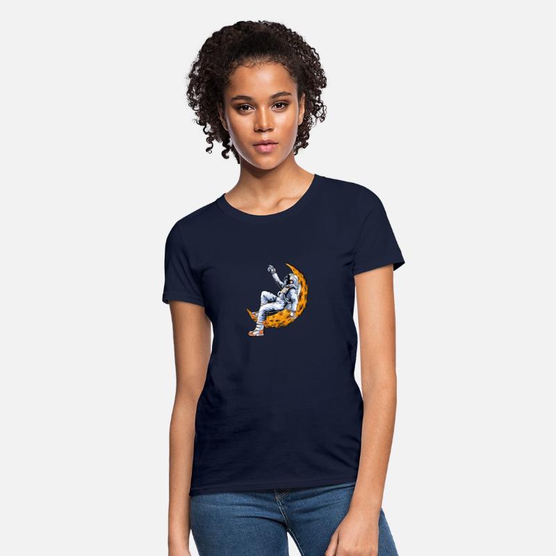 "Chill Astronaut on the Moon – Space Vibes Tee"