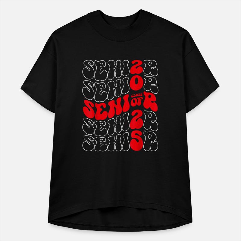 Class of 2025 Senior 2025 Graduation Groovy Back T