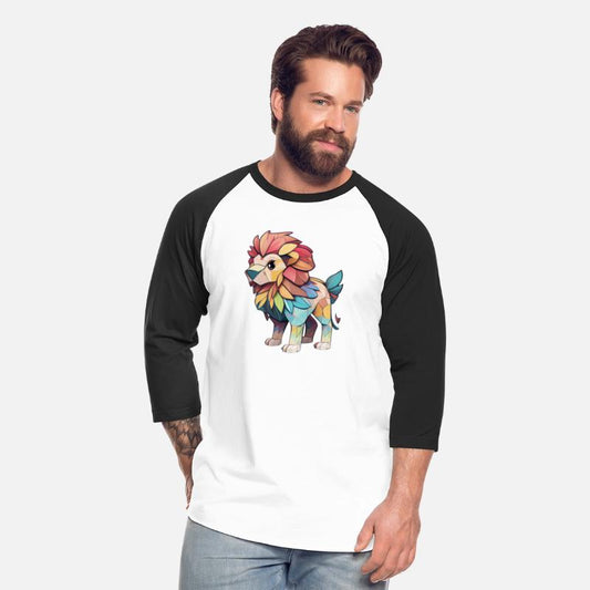 Colorful Cute Lion Design for Tshirt