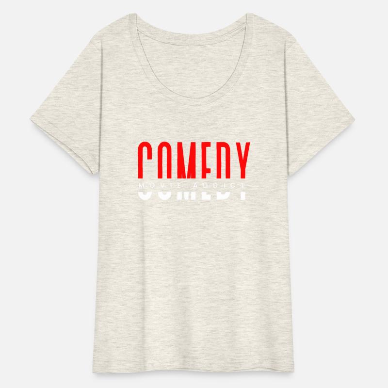 Comedy movie addict red & white typography design