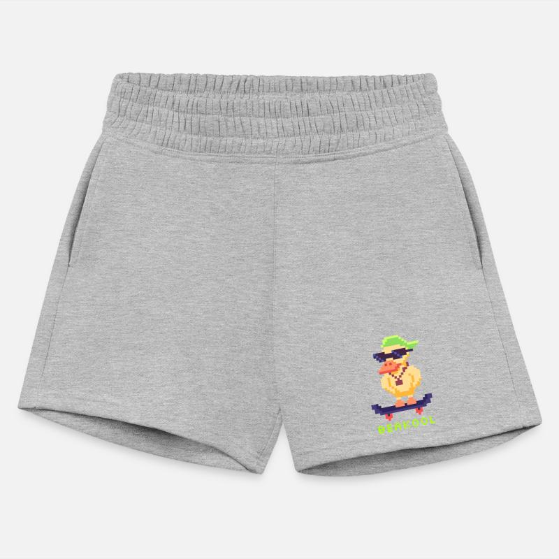 Cool Duck on Skateboard Pixel Art