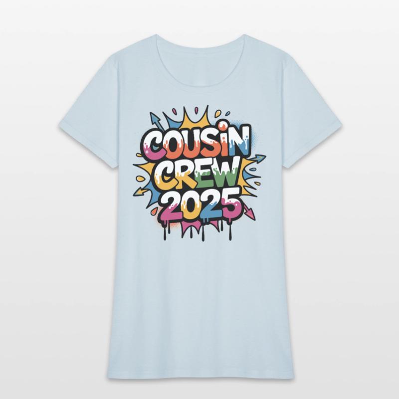 Cousin Crew 2025 Colorful Family Vacation Matching