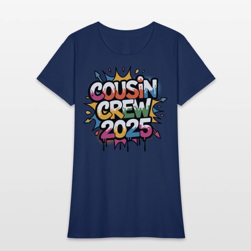 Cousin Crew 2025 Colorful Family Vacation Matching