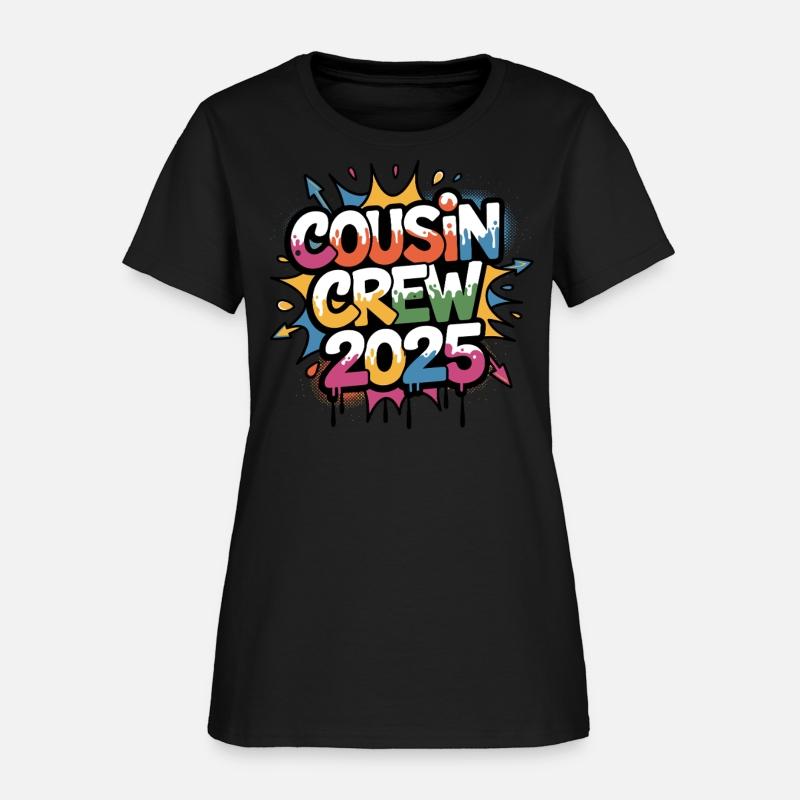 Cousin Crew 2025 Colorful Family Vacation Matching