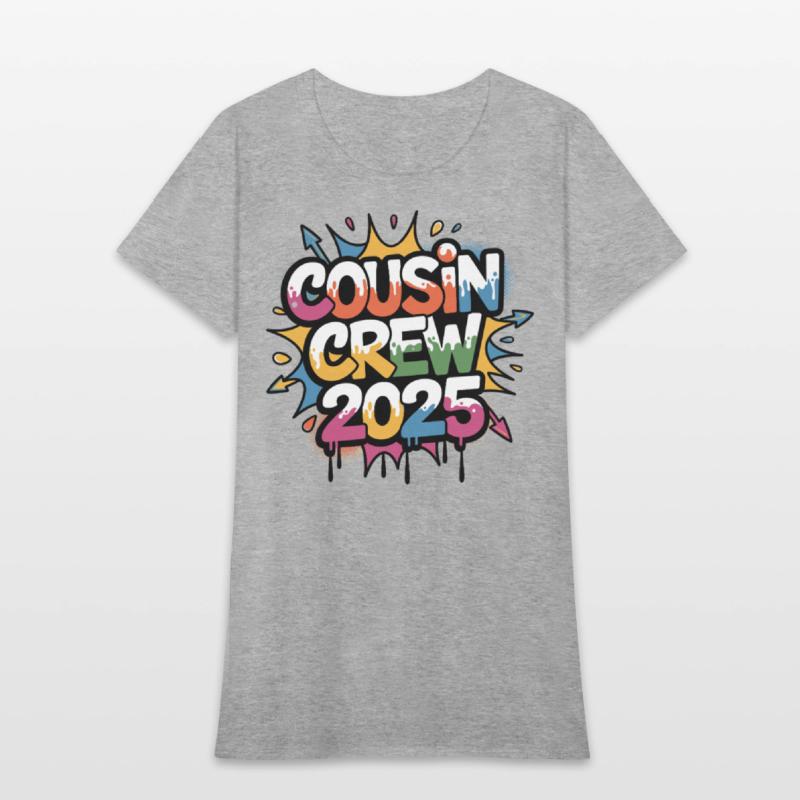 Cousin Crew 2025 Colorful Family Vacation Matching