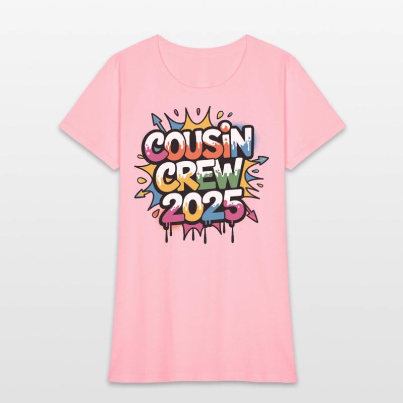 Cousin Crew 2025 Colorful Family Vacation Matching