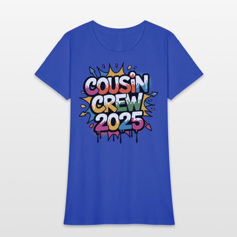 Cousin Crew 2025 Colorful Family Vacation Matching
