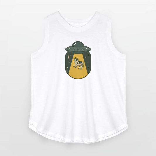 Cow Encounter UFO Illustration